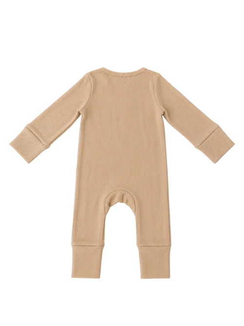 ribbed onesie | beige